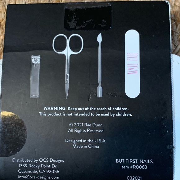 Rae Dunn “But First Nails “Manicure Set - Picture 2 of 2